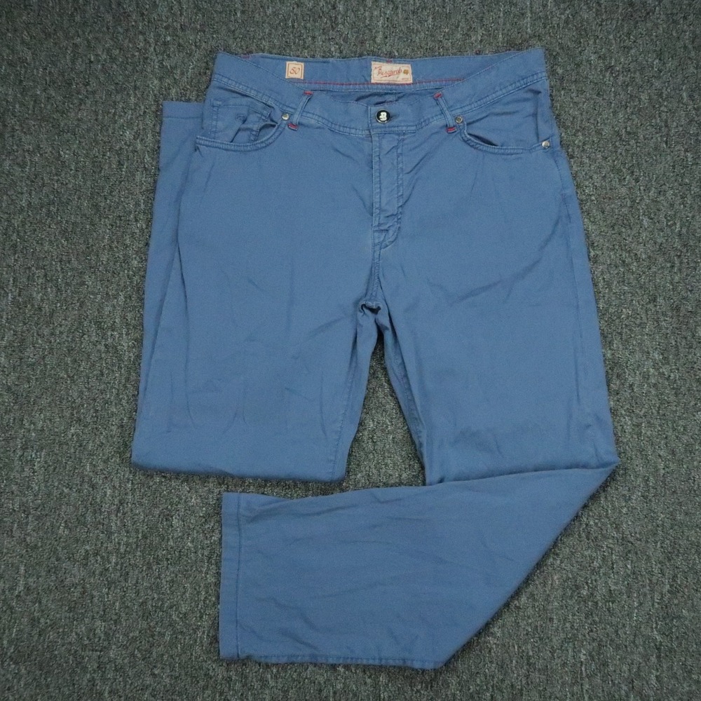 Marco Pescarolo Pants Mens 34x28 Blue Nerano M18 5 Pocket Straight